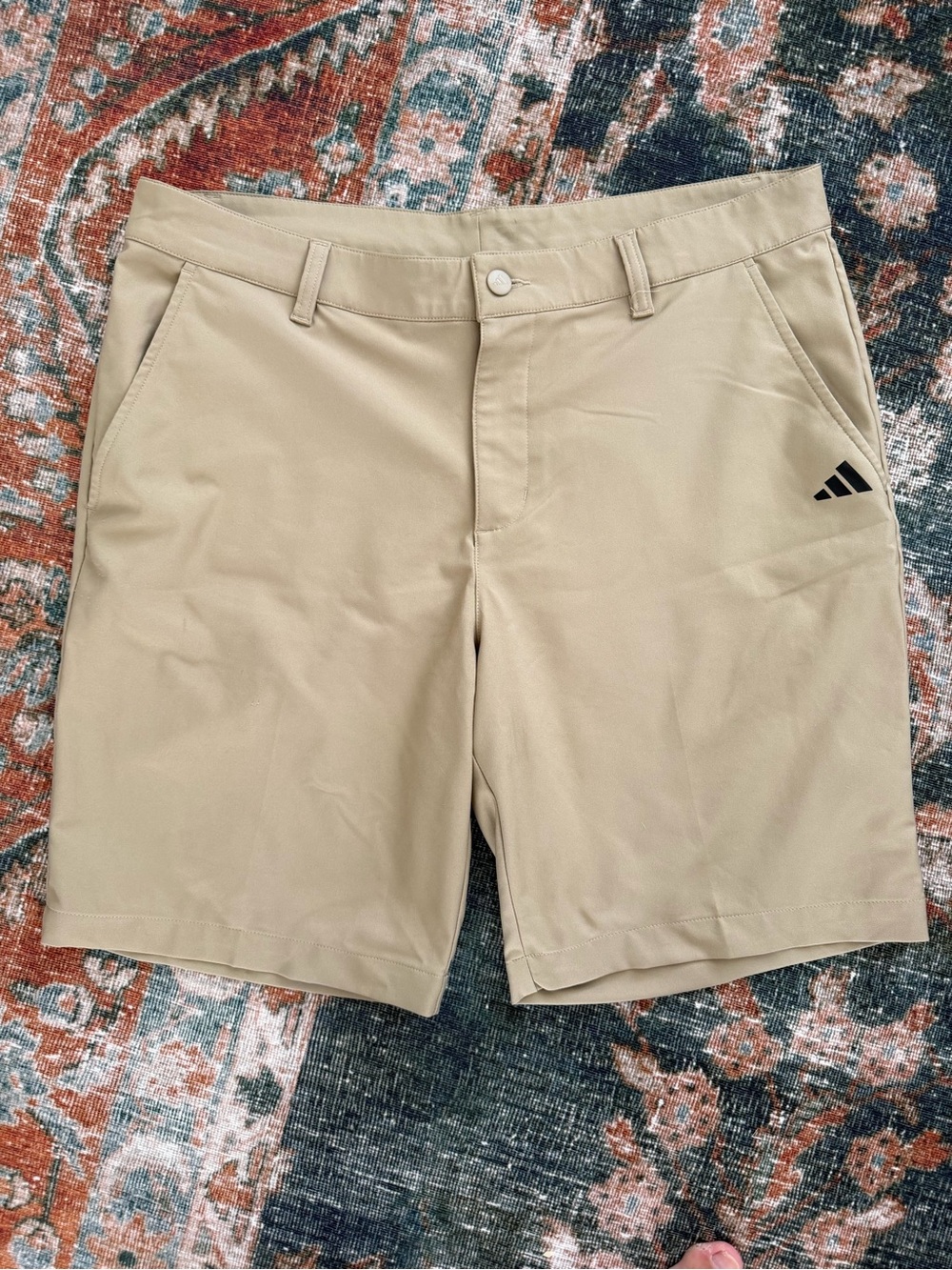 adidas Men’s Beige Athletic Golf Shorts